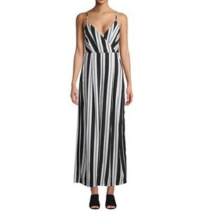 Avec Les Filles Striped Wide Leg Jumpsuit Women XS